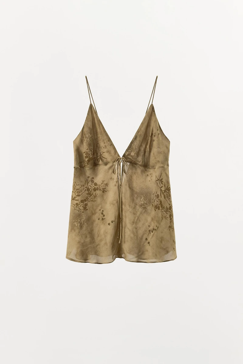 PRINTED STRAPPY TOP