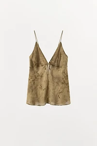 PRINTED STRAPPY TOP