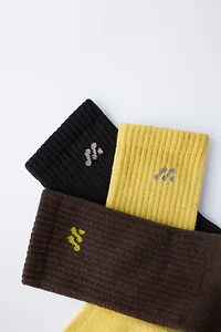 THREE-PACK OF LOGO SOCKS