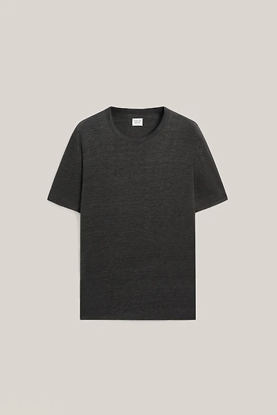 100% linen short sleeve T-shirt
