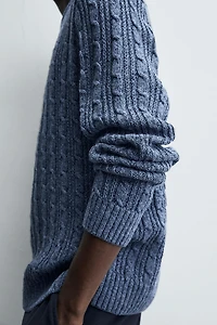 PULL STRUCTURÉ À TORSADES