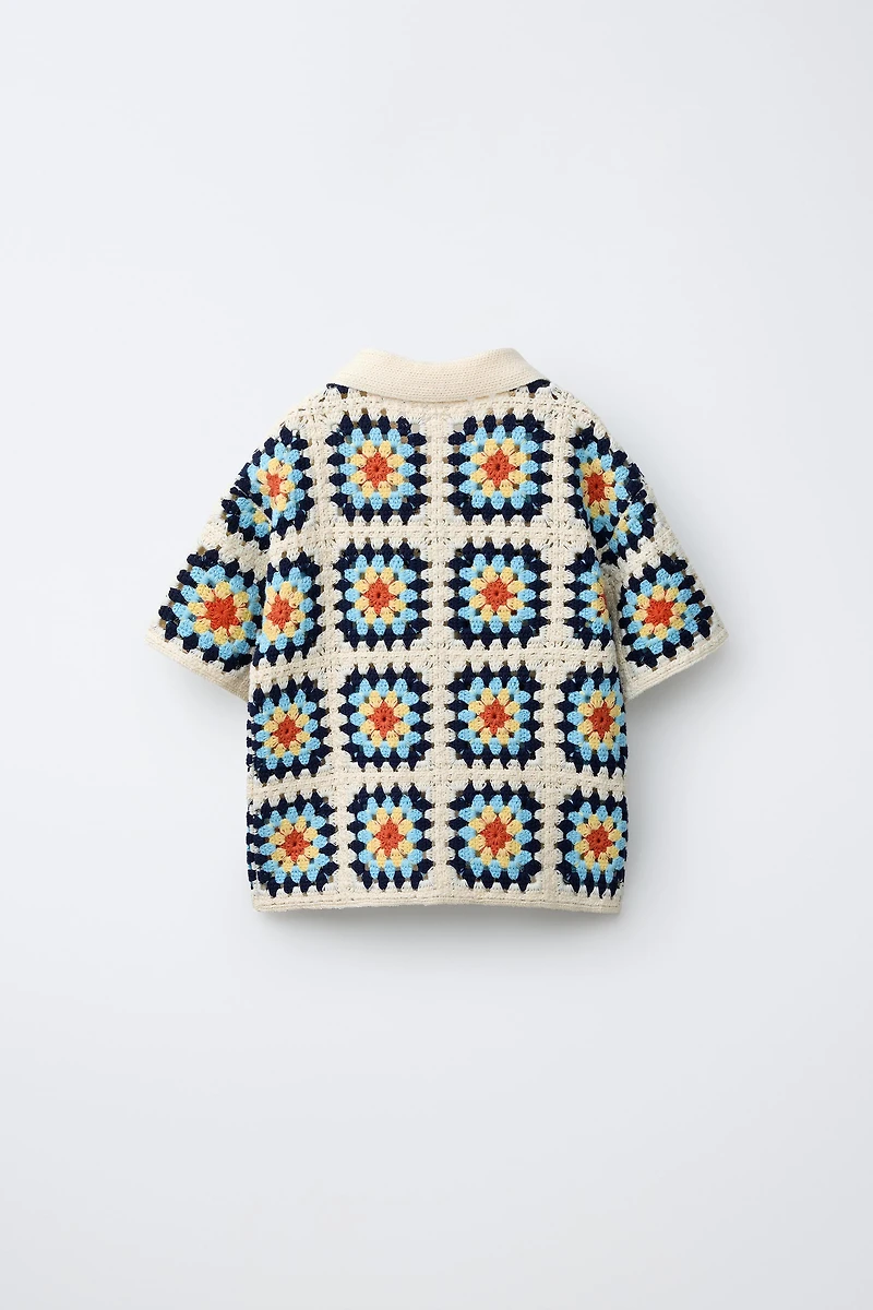 CROCHET KNIT SHIRT