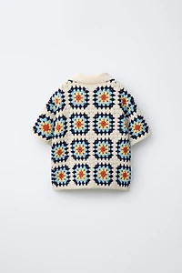 CROCHET KNIT SHIRT