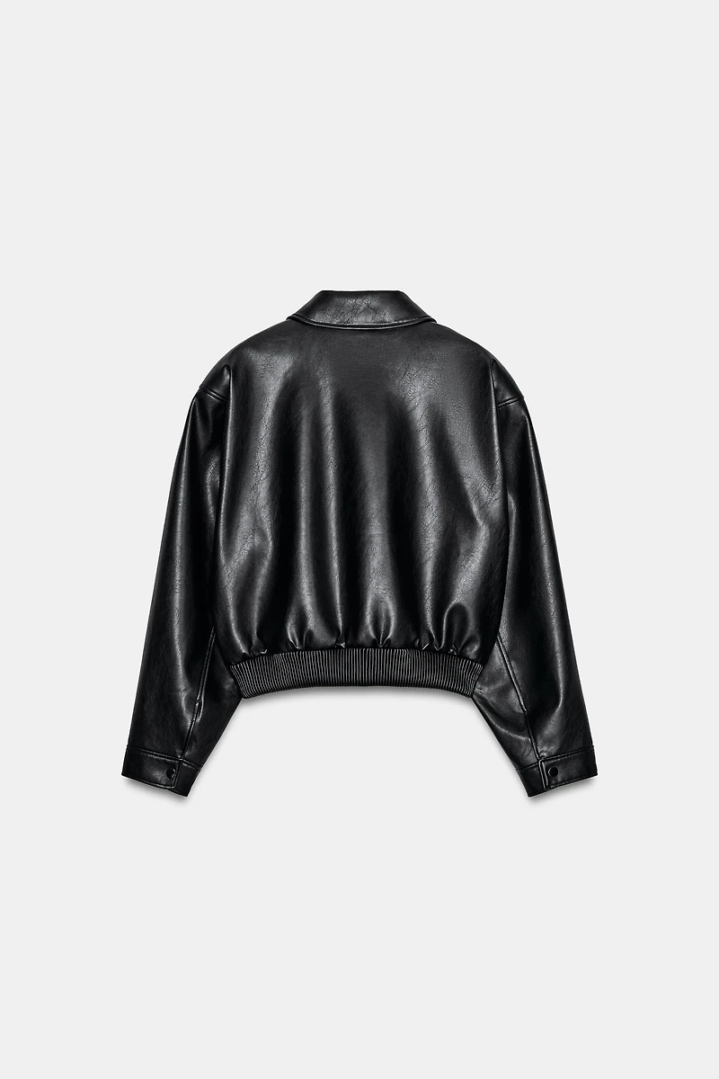 BLOUSON BOMBER À ÉPAULETTES