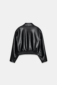 BLOUSON BOMBER À ÉPAULETTES