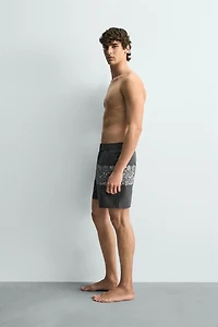 MAILLOT DE BAIN LONG À IMPRIMÉ FLORAL