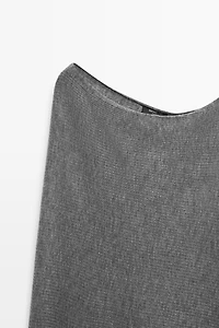 Fine knit cape
