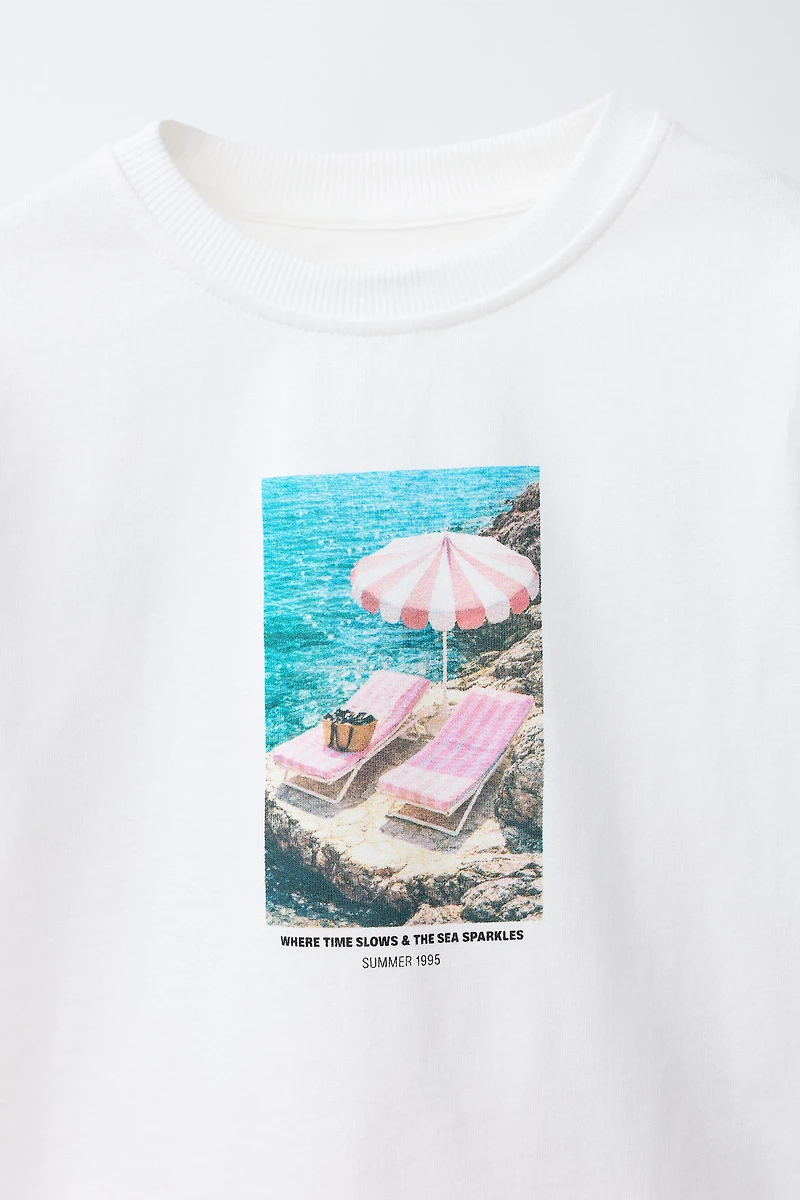 T-SHIRT IMPRIMÉ PHOTOGRAPHIQUE