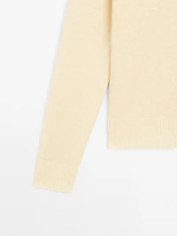 Pull en maille 100 % lin à manches longues