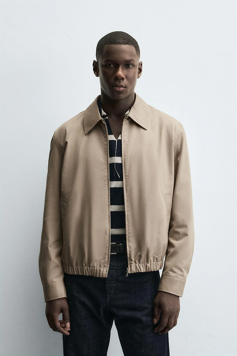 REGULAR FIT COTTON JACKET