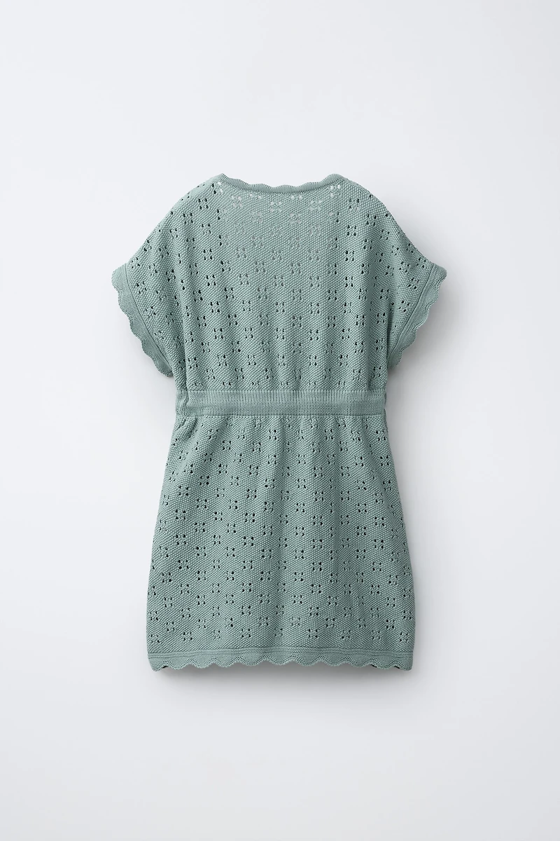 CROCHET KNIT CAFTAN