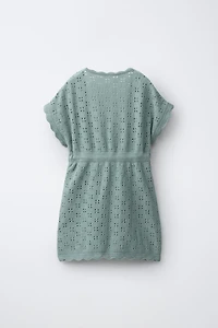 CROCHET KNIT CAFTAN