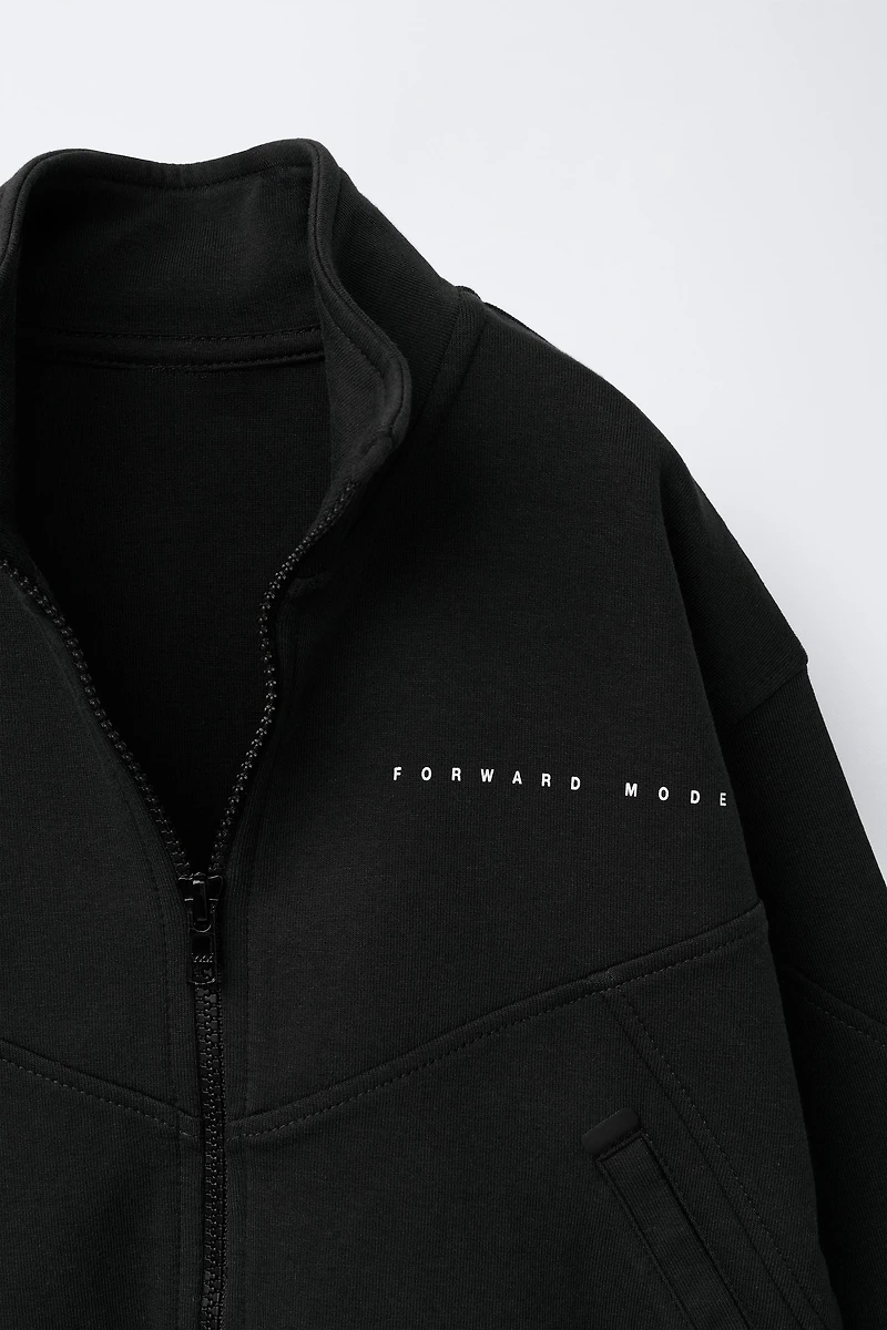 INTERLOCK ZIP SWEATSHIRT