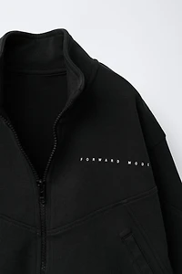 INTERLOCK ZIP SWEATSHIRT