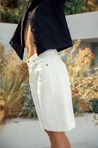 BERMUDA EN JEAN RELAXED TAILLE NORMALE ZW COLLECTION