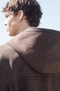 MANTEAU CONTRASTE CARREAUX LAINE LIMITED EDITION