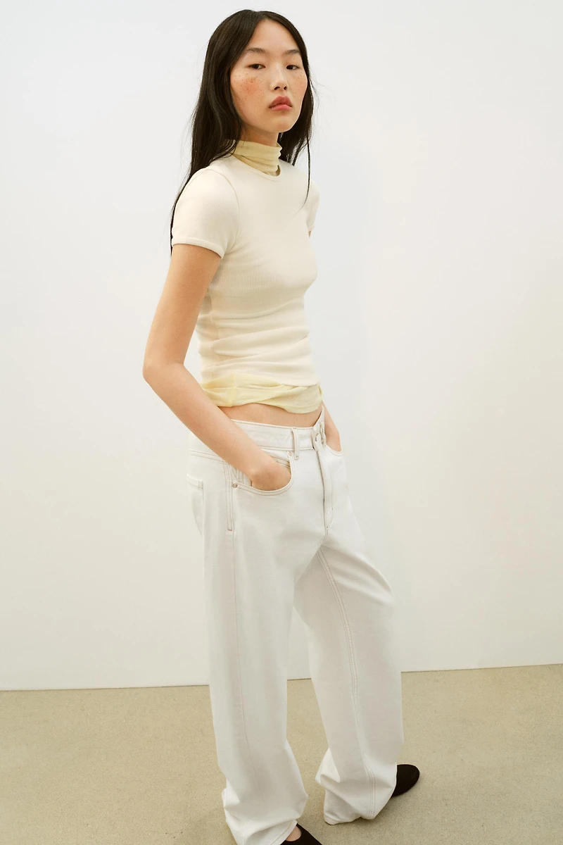 RIBBED T-SHIRT