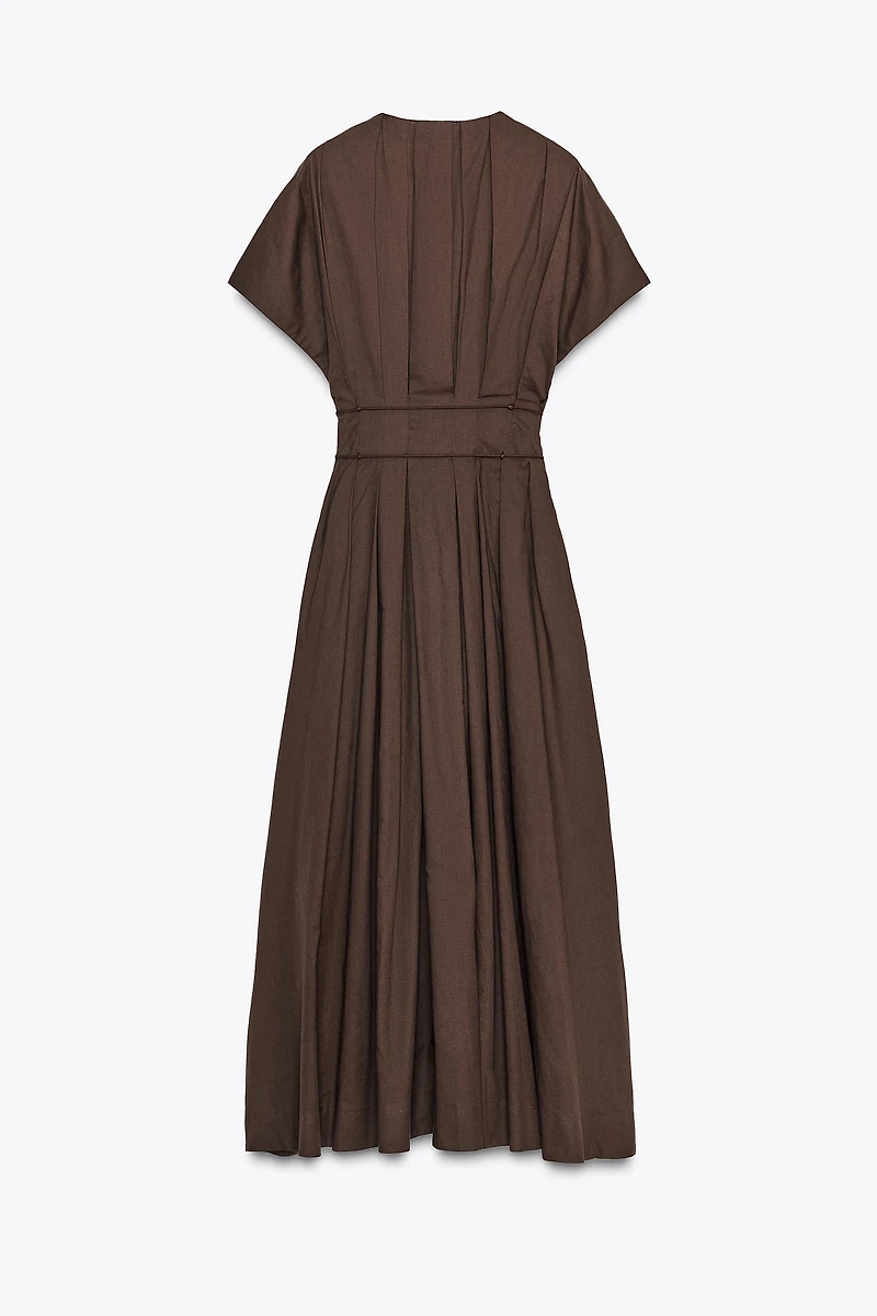 ZW COLLECTION PLEATED MIDI DRESS