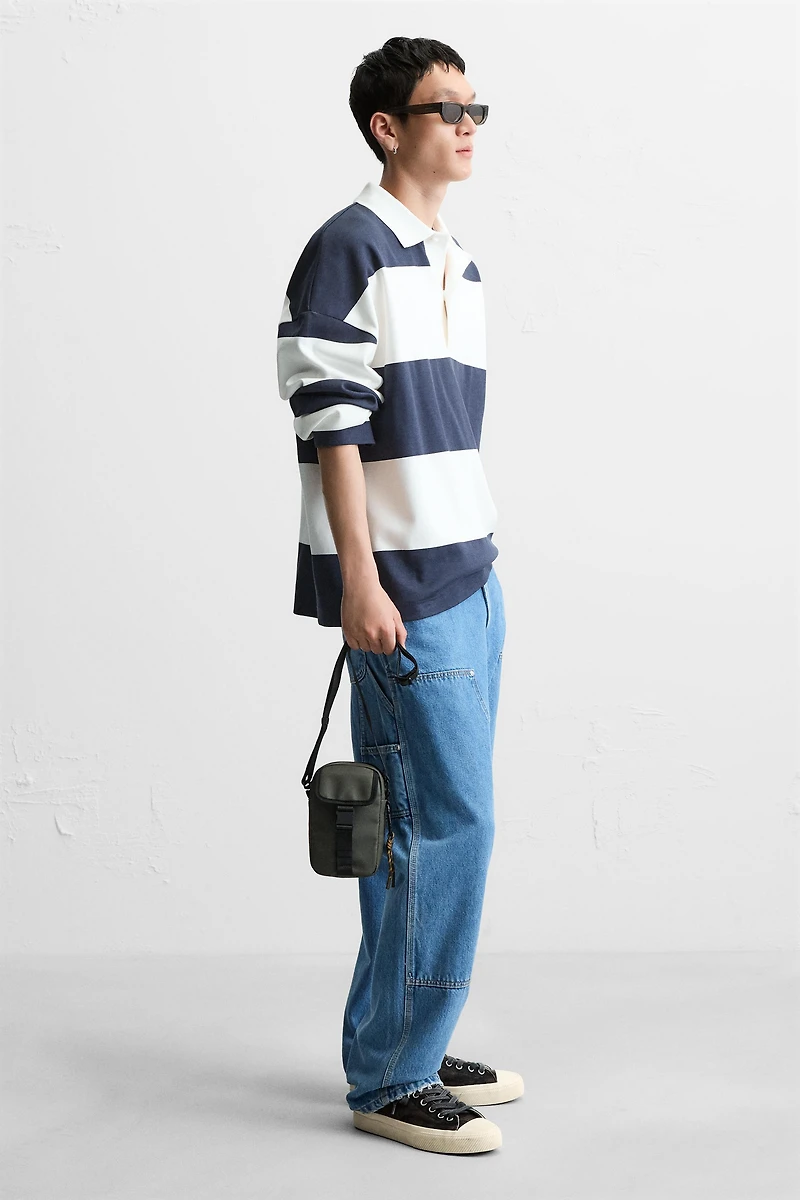 RUBBERIZED CROSSBODY BAG