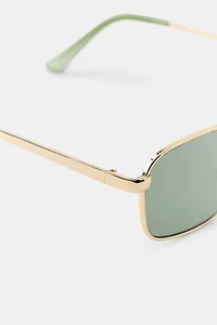 RECTANGULAR METAL SUNGLASSES