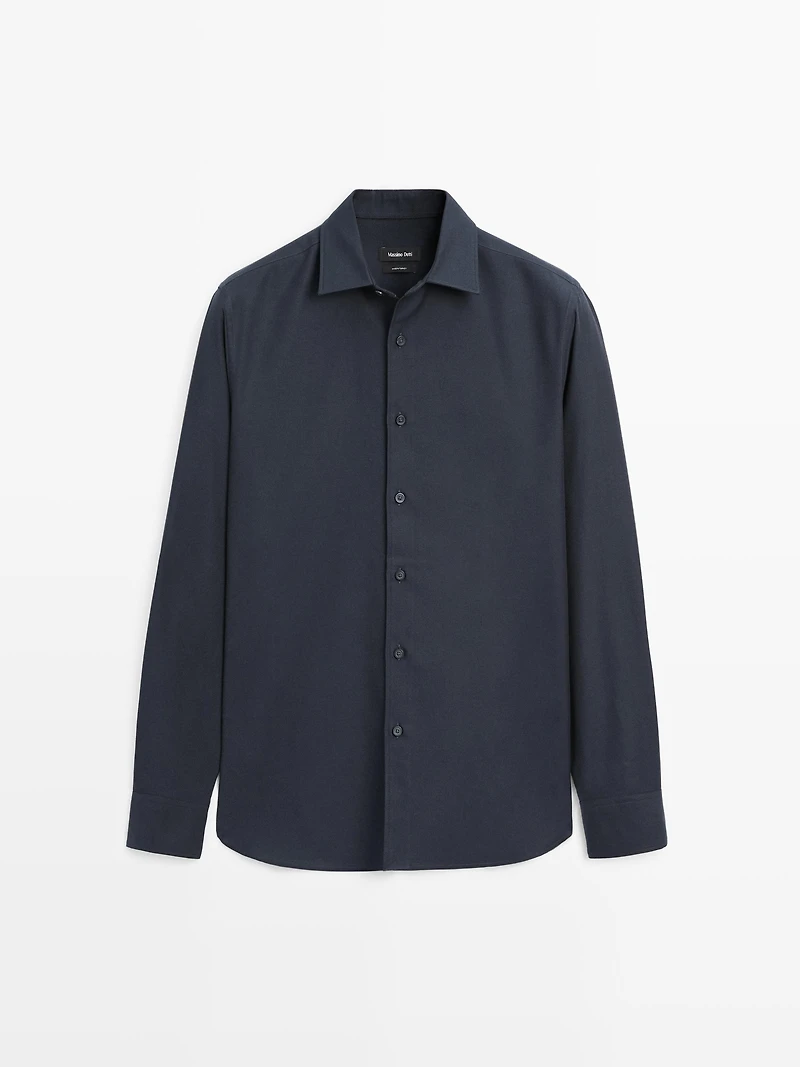 Regular fit twill shirt