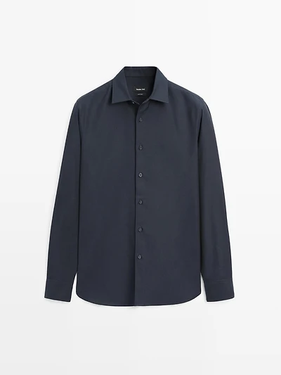 Regular fit twill shirt