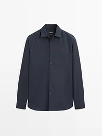 Regular fit twill shirt