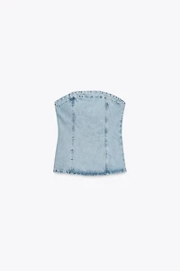 Z1975 DENIM TUBE TOP