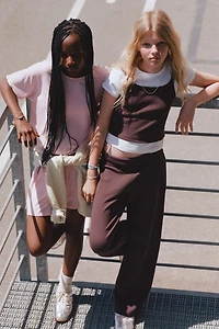 RIBBED TOP AND STRAIGHT PANTS SET
