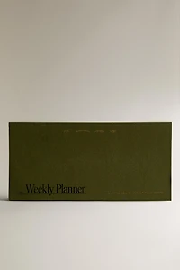 WEEKLY PLANNER WITH GOLD RIMS
