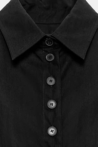 ZW COLLECTION BUTTONED PEPLUM SHIRT