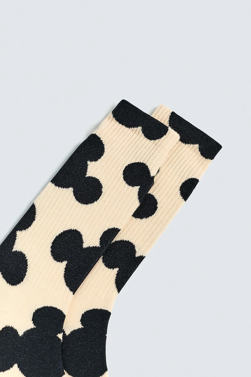 CHAUSSETTES SILHOUETTE MICKEY MOUSE HARRY LAMBERT FOR ZARA X DISNEY