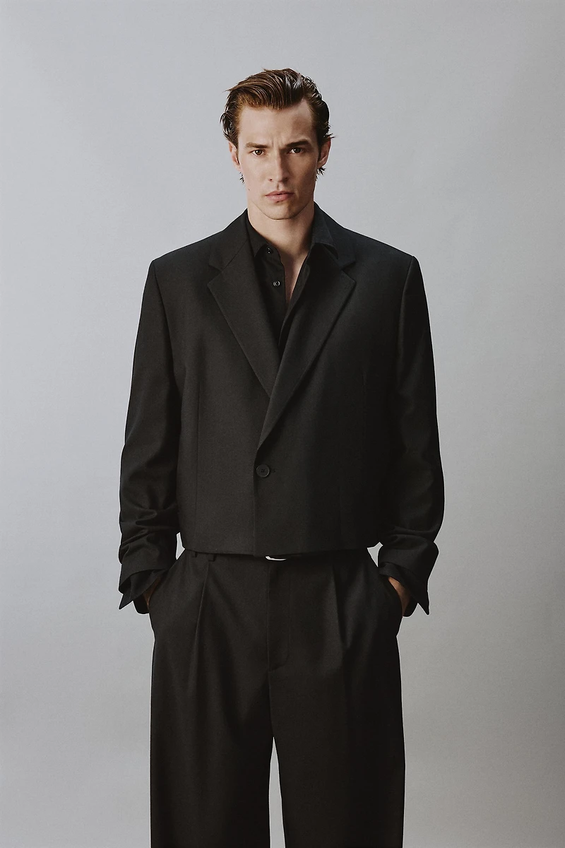 CROPPED SUIT BLAZER