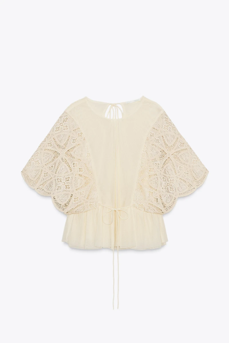 EMBROIDERED TOP