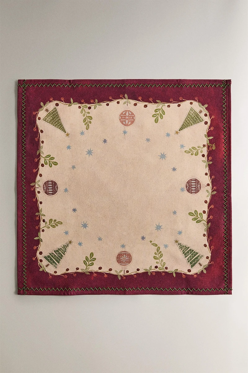 SET OF CHRISTMAS PRINT NAPKINS (SET OF 2)