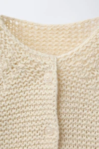 GILET EN GROSSE MAILLE