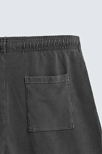 WASHED WAFFLE TEXTURE SHORTS