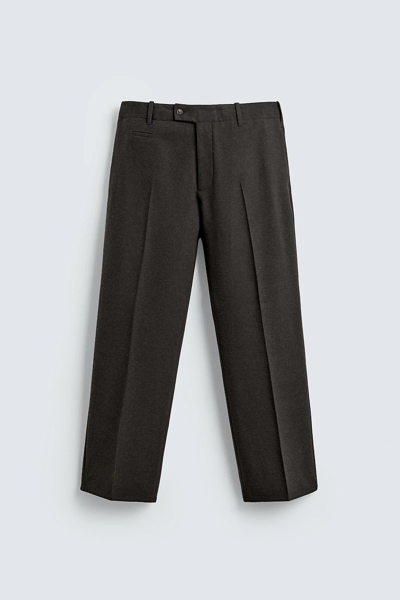 PANTALON REGULAR FIT EN FLANELLE