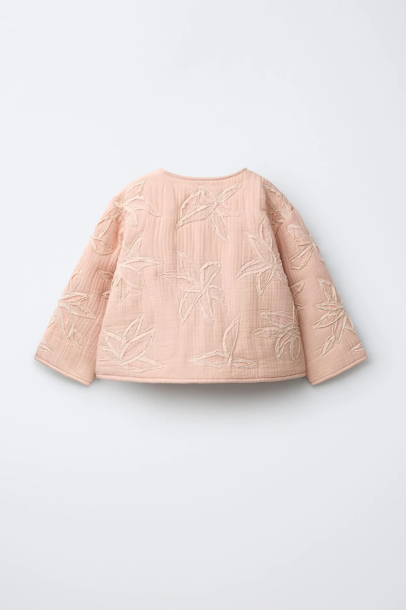 BLOUSON À FLEURS BRODÉES