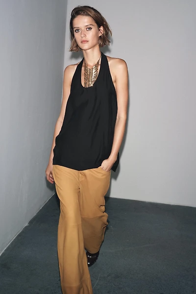 ZW COLLECTION FLOWY HALTER TOP