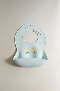 KIDS' SILICONE CHICK BIB