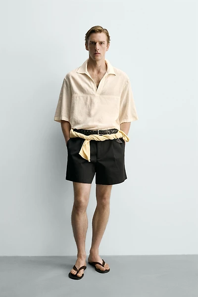 CHEMISE POLO COTON - VISCOSE