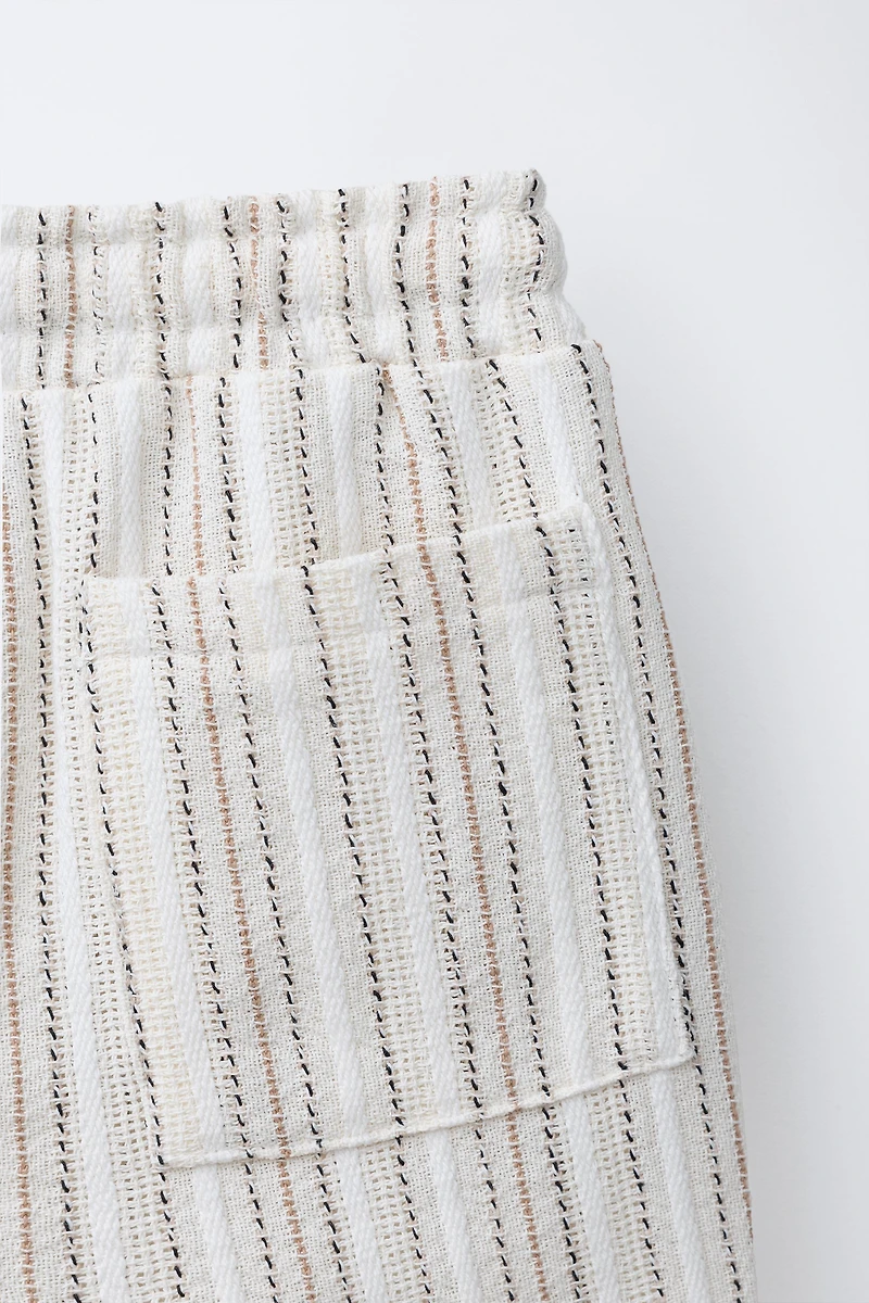 RUSTIC STRIPED SHORTS