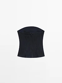 Top bustier denim