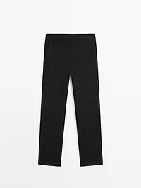 Straight-leg technical trousers