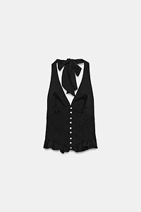 TOP HALTER À CARREAUX VICHY