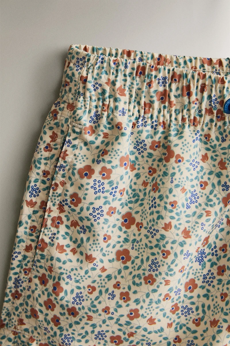 KIDS' FLORAL BEACH SWIMSUIT