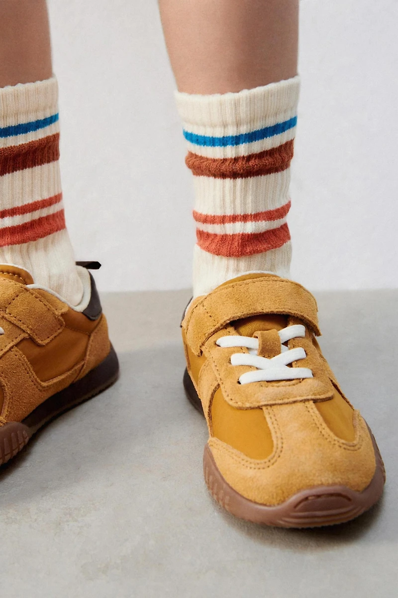 TWO-PACK OF STRIPED LONG SOCKS