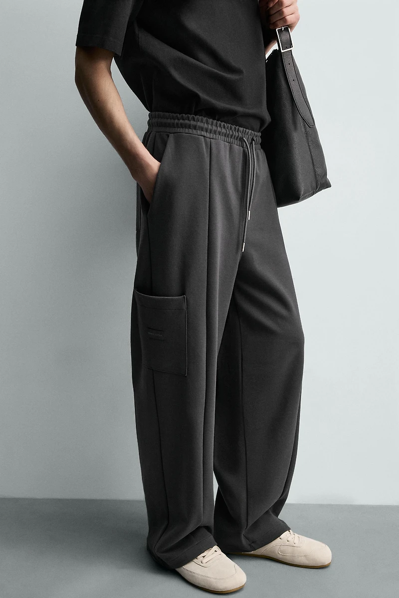 INTERLOCK CARGO JOGGER PANTS