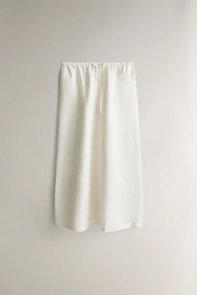 LONG LINEN SKIRT